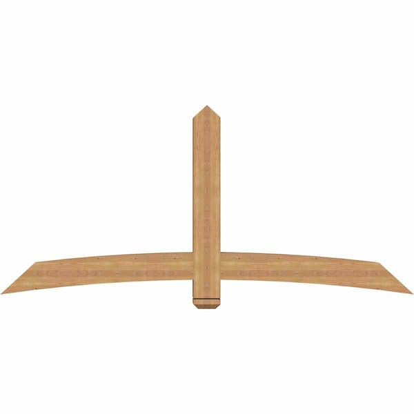 Ekena Millwork Bellingham Timber Gable Bracket, Western Red Cedar, 84"W x 38"H x 5 1/2"D x 5 1/2"F, 11/12 Pitch GBW084X38X0606BEL00SWR - main